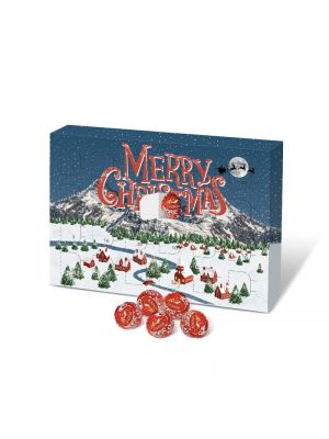 A5 Lindor Advent Calendar with your branding printed to the front.