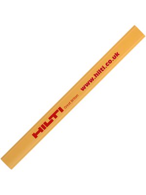 Carpenter Pencil- Yellow with printing