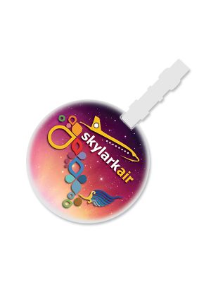 Circular Luggage Tag- Front with printing