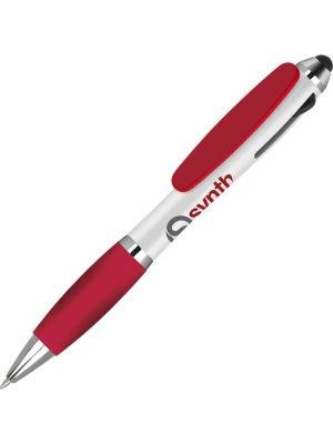Contour Tricolour Ballpen- Red with printing