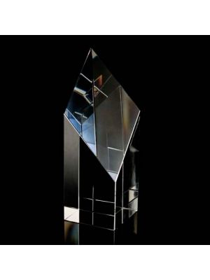 Crystal Diamond Column Trophy