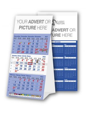 Desk shipping calendar with your branding to the header and backboard.