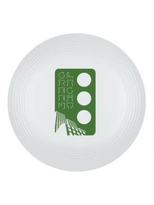 Large Recycled Frisbee- White