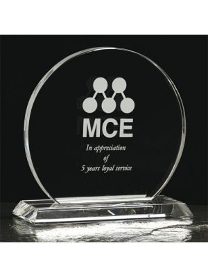 Small Crystal Circle Trophy
