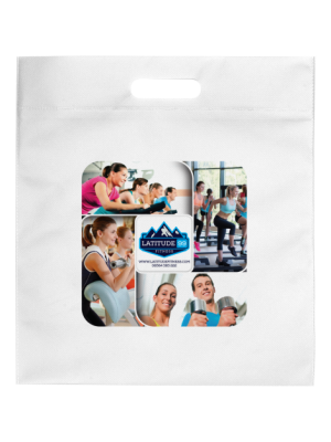 Top Tote Bag- White bag with printing