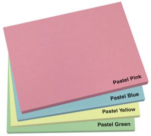 Printed 105mm x 74mm Pastel Sticky Note Pads