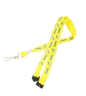 15mm Tubular Polyester Lanyard- Yellow