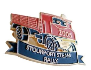 Die stamped enamel badge with a soft enamel infill, your design up to 25mm.