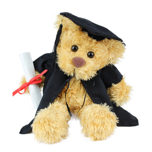 26cm Graduation Teddy Bear- Rocky Honey