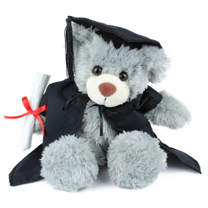 26cm Graduation Teddy Bear- Stanley Grey