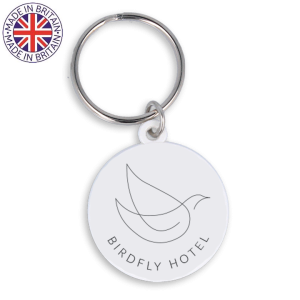 30mm Round Keyring