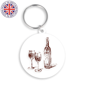 45mm Round Keyring