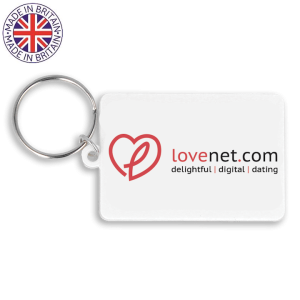 55mm Rectangular Keyring