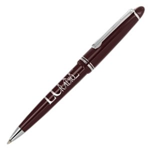 Alpine Chrome Ballpen- Burgundy with printing