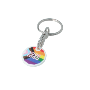 Branded Pride Trolley Coin Keyring