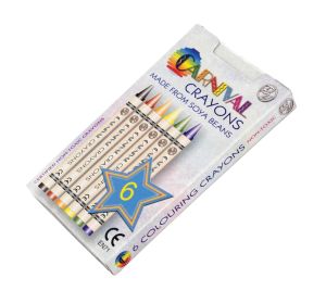 Carnival Crayons 6 Pack- Carnival Themed Box (Front)