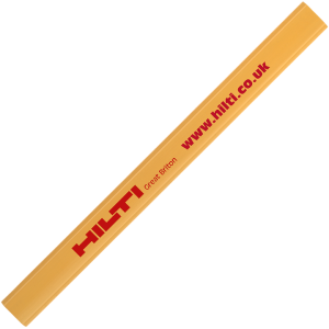 Carpenter Pencil- Yellow with printing