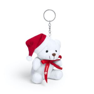 Personalised Christmas Teddy Bear Keyring