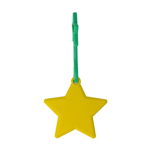 Branded Coloured Star Christmas Decoration- Yellow