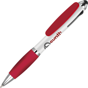 Contour Tricolour Ballpen- Red with printing