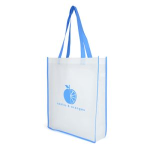 Contrast Shopper Bag- Blue