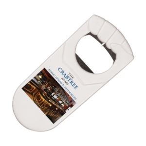 Fist Shaped Bottle Opener- White with printing