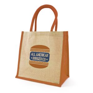 Halton Jute Bag- Amber