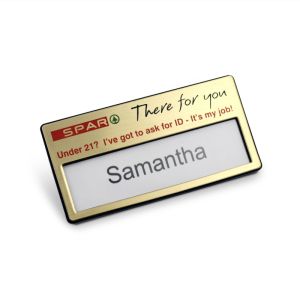 Instabadge Essential Name Badge- Gold