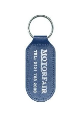 Big Oblong Bonded Leather Keyfob