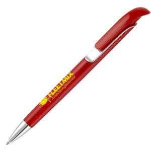 Metro Colour Ballpen- Red with printing