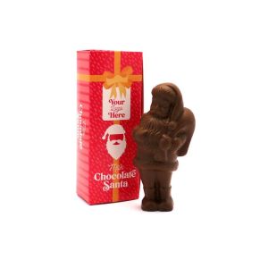 Branded Milk Chocolate Santa in a Box