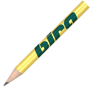 Mini Pencil no Eraser- Yellow with printing