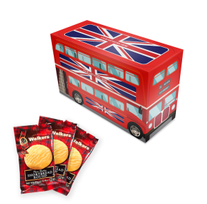 Personalised Bus Box of Mini Shortbread Biscuits