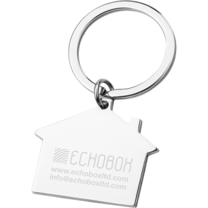 Personalised House Metal Keyring