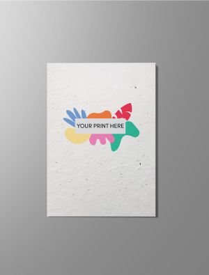 A6 Recycled paper postcard embedded with wildflower seeds and printed with your design.