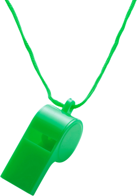 Plastic Whistle- Green