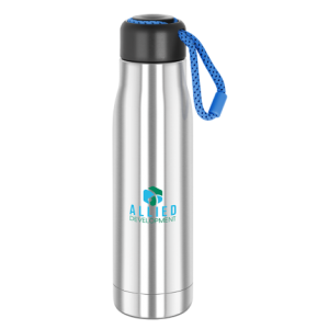 Printed Explorer Vacuum Drinks Bottle- Blue loop