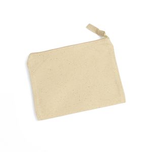 Printed Small Natural Cotton Toiletry Bag