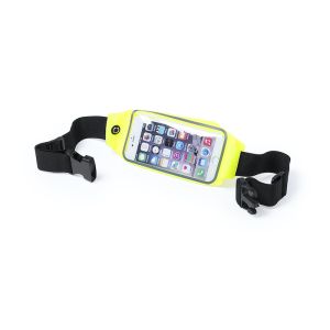 Reflective Phone Holder Waist Band- Yellow