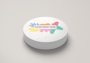 Seed Paper Coaster- Round