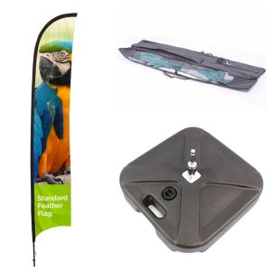 Printed Standard Feather Flag and Fillable Base Set