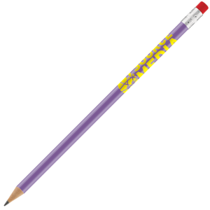 Recycled Plastic Supersaver Pencil- Lilac with printing