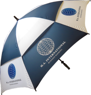 Supervent Umbrella- Navy and white
