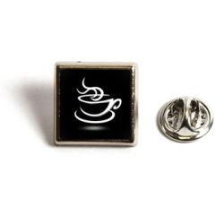  Square Metal Pin Badge