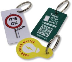 Personalised Plastic Card Keyring