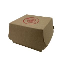 Branded Kraft Recyclable Burger Box