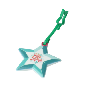 Branded White Star Christmas Decoration