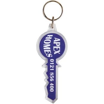 Branded Key Shaped Keyring Key Shaped Keyring Yo Promotions