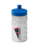 300ml Baseline Bottle- Printed Clear Bottle with a Blue Push Pull Lid
