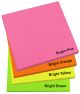 75mm x 75mm Bright Sticky Note Pad- Colour Options